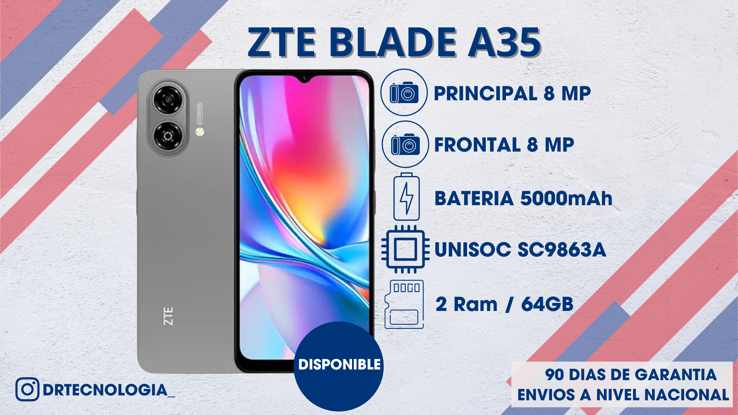 TELEFONO ZTE A35 2/64GB 